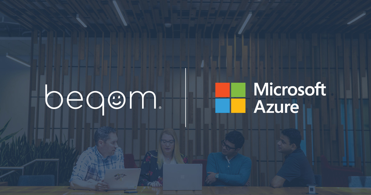 beqom and Microsoft Azure logos